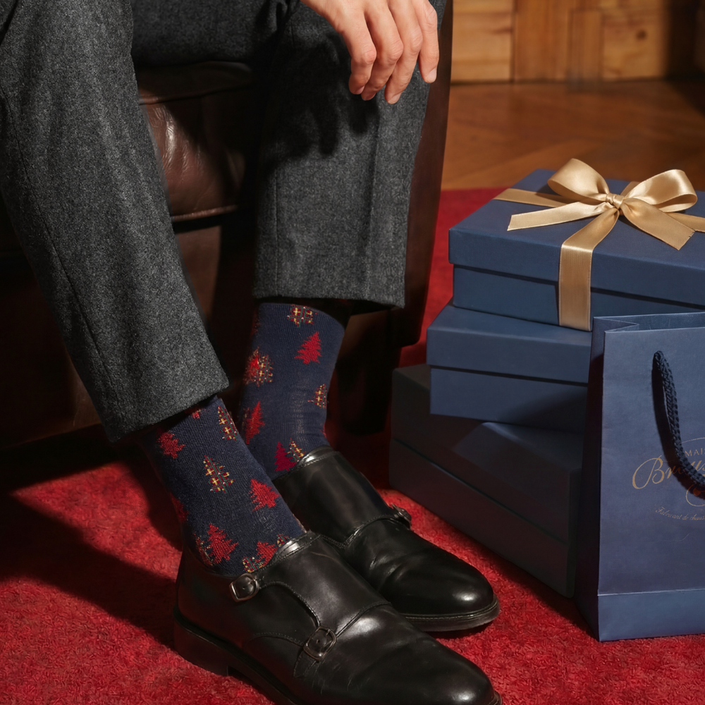 The Firs – Men’s Socks – Navy Cotton