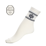 Les flocons - chaussettes femme - laine écru
