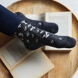 Les oies sauvages - chaussettes homme - coton gris