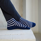 La marinière - chaussettes homme - coton bleu