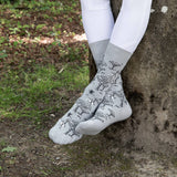 Les Chasse - chaussette homme - coton gris