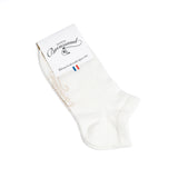 Les Côtes ajourées - women's socks - white cotton