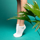 Les Côtes ajourées - women's socks - white cotton