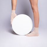 Les Ajourées - chaussette femme - coton rose