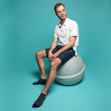 Les rayées - chaussettes homme - coton marine