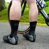 Chaussettes cyclisme - Broussaud Sport - noir-gris