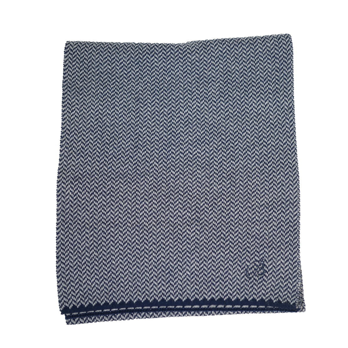 Echarpe homme - laine mérinos marine