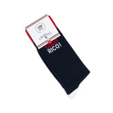 Coffret Elysée x Maison Broussaud baguette cocorico - chaussettes homme - coton marine et rouge