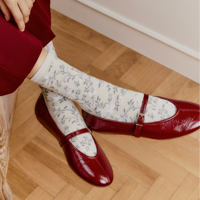 Les bosquet - chaussettes femme - coton gris