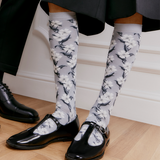 Flowers knee-highs - women's socks - rain cotton