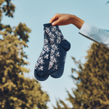 Les mésange - women's socks - navy cotton