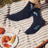 Le perroquet- Men's Socks - Navy Cotton