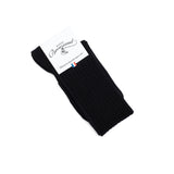 Les unies hautes - chaussettes femme - coton noir