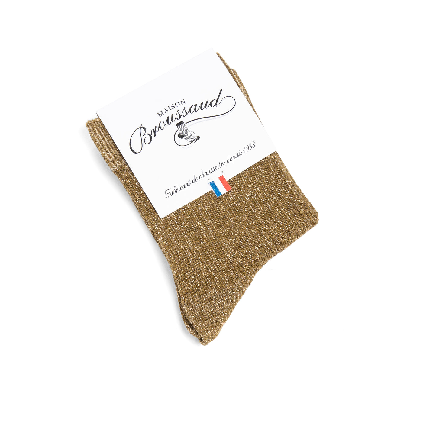 Les "maille-piquée" - chaussettes femme - polyamide kaki