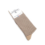 Les Mailles Fantaisies - chaussettes homme - coton beige