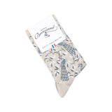 Junon - chaussettes femme - coton gris