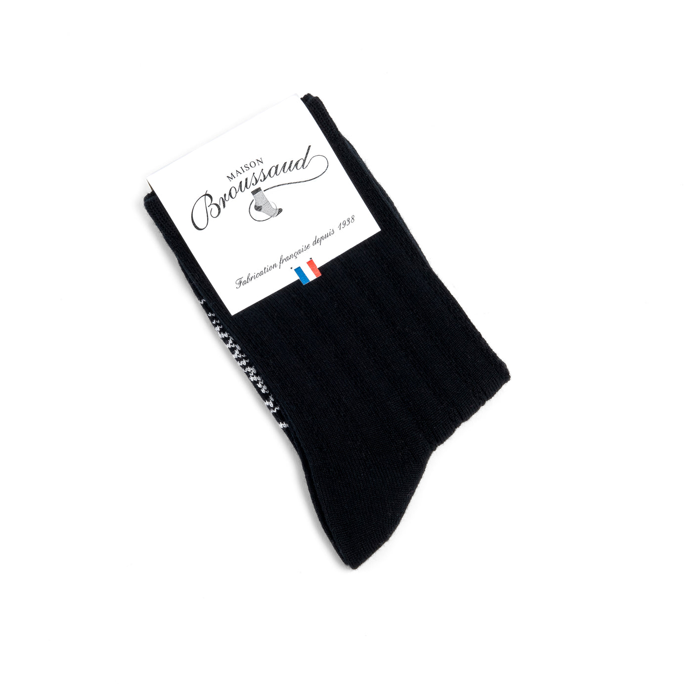Les Fantaisies - chaussettes femme - laine noire