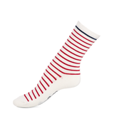 Armor-lux x Maison Broussaud sailor socks - women's socks - ecru cotton red navy