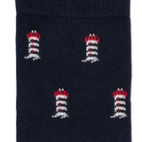 Les phares Armor-lux x Maison Broussaud - chaussettes homme - coton marine