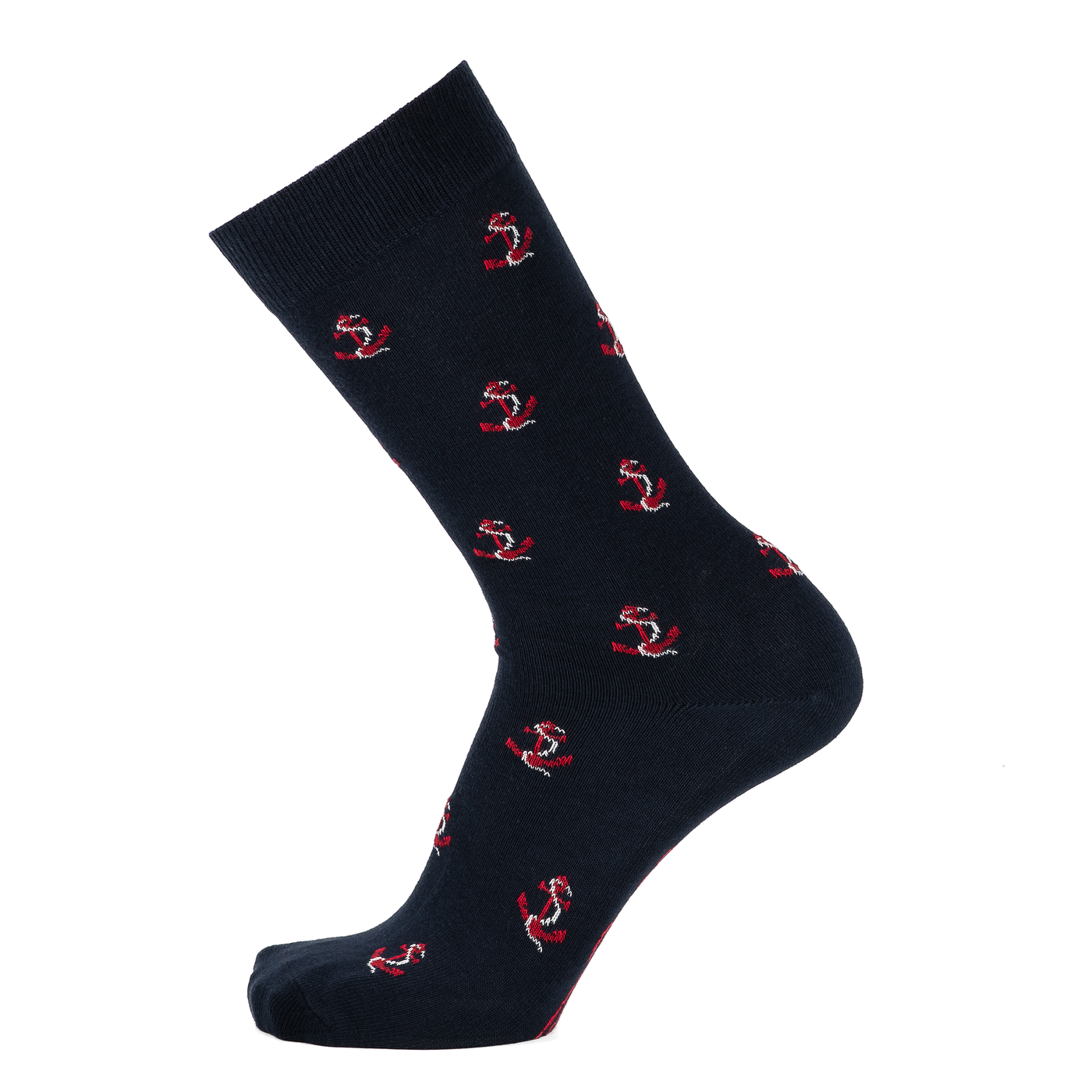 Armor-lux x Maison Broussaud Les ancres - men's socks - navy cotton