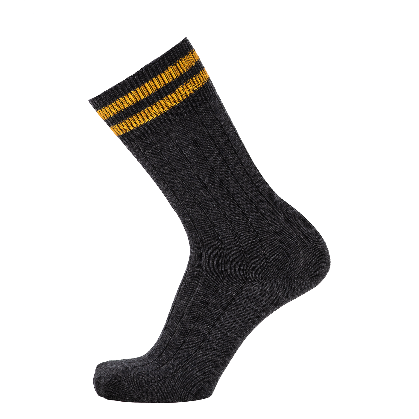 Armor-lux x Maison Broussaud les côtelées - men's socks - anthracite wool