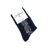 The frieze - women's socks - navy cotton