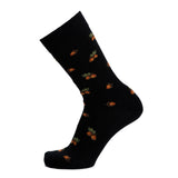 Tassels - men's socks - black wool