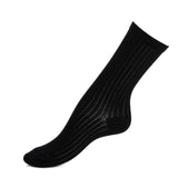 Les rayures - chaussettes femme - coton noir