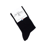 Les rayures - chaussettes femme - coton noir