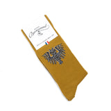 Les hiboux - chaussettes homme - coton olive