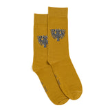 Les hiboux - chaussettes homme - coton olive