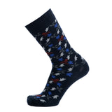 Feuillage - chaussettes homme - coton marine