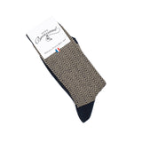 The chevrons - women's socks - navy cotton