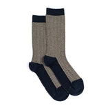 The chevrons - women's socks - navy cotton