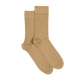 Les fils d'Ecosse - chaussettes homme - coton beige