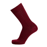 Scottish thread - men's socks - burgundy cotton