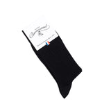 Scottish thread - men's socks - black cotton