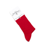 Les fils d'Ecosse - chaussettes homme - coton rouge