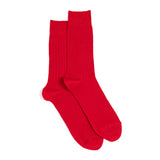 Les fils d'Ecosse - chaussettes homme - coton rouge