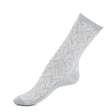 La volute - chaussettes femme - coton gris