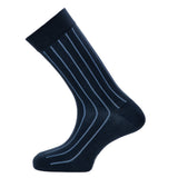 "Fausses-côtes" – Men’s Socks – Navy Cotton