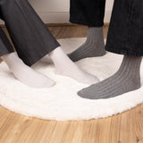 Les Côtes - chaussette femme - coton gris perle