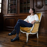 Les Paons - chaussettes femme - coton marine