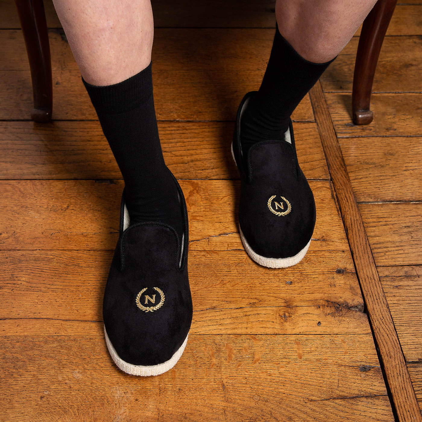 Black Slippers Napoleon