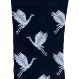 Les oies sauvages - chaussettes homme - coton marine