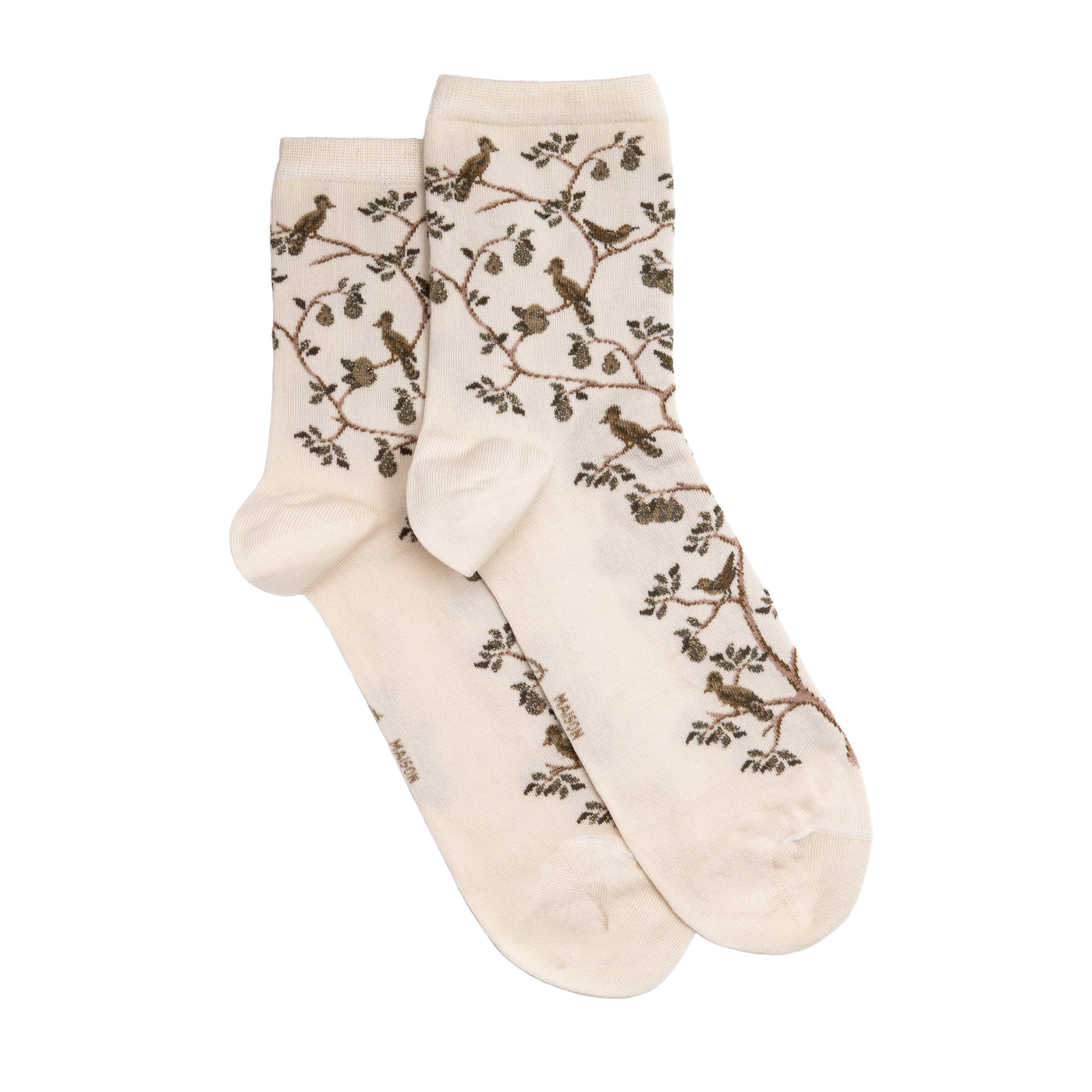 Les piverts - chaussettes femme - coton écru