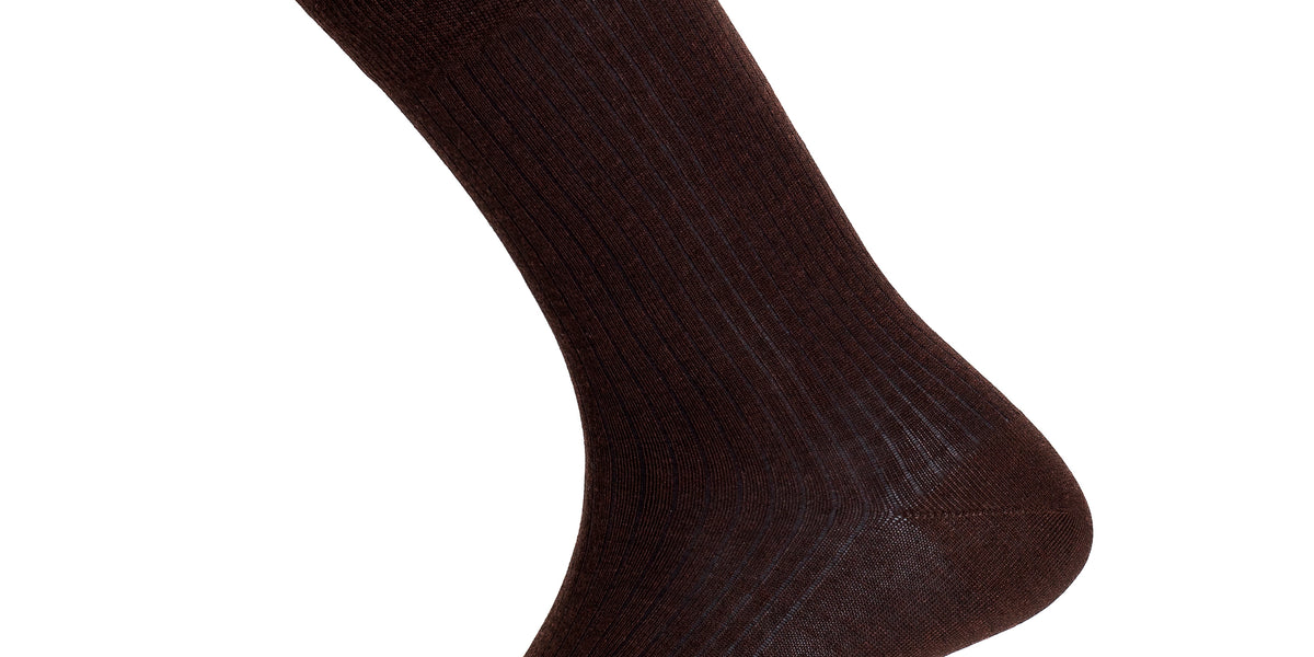 Our men's ribbed brown socks Maison Broussaud Our men's ribbed brown socks Maison Broussaud