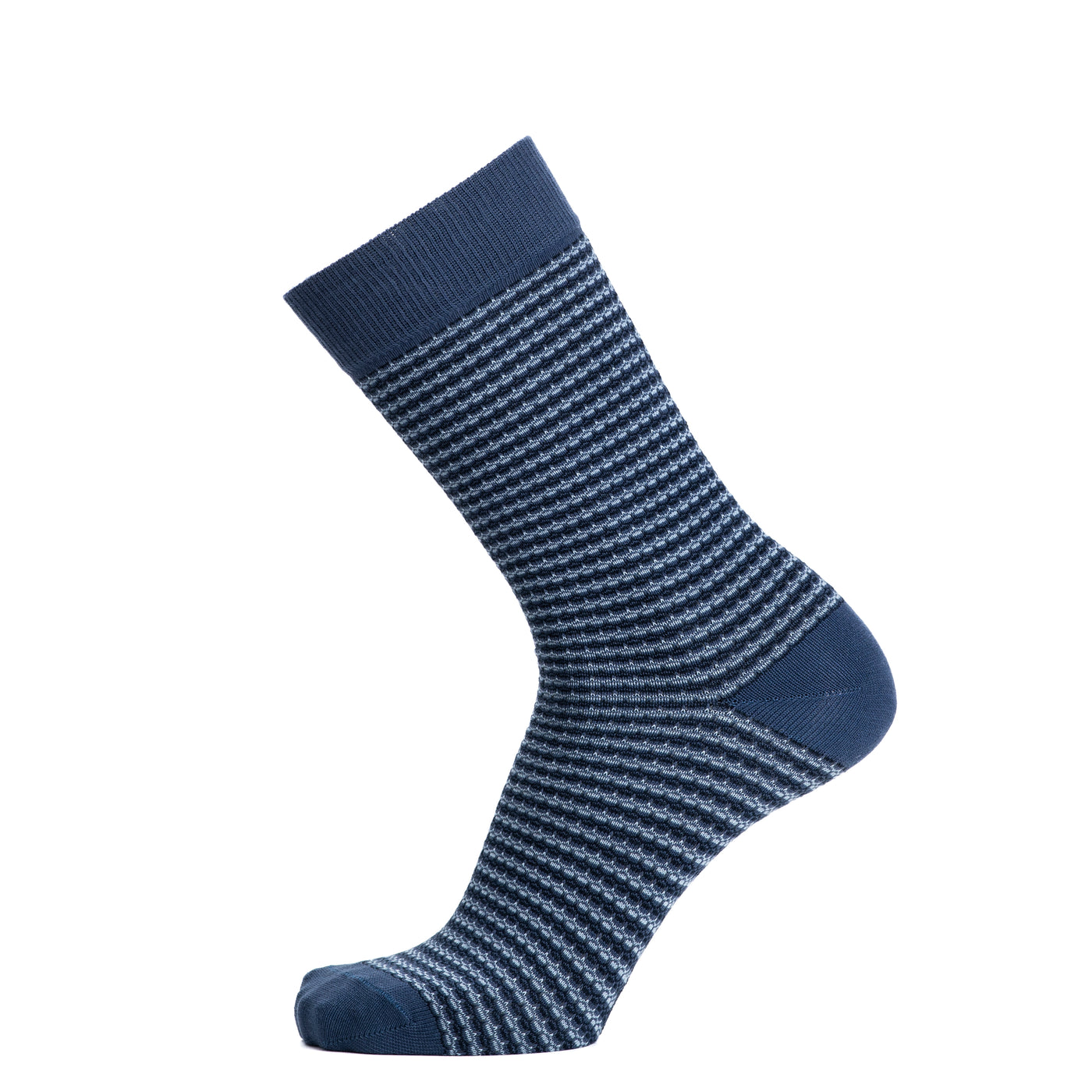 Fancy knit socks - men's socks - blue cotton