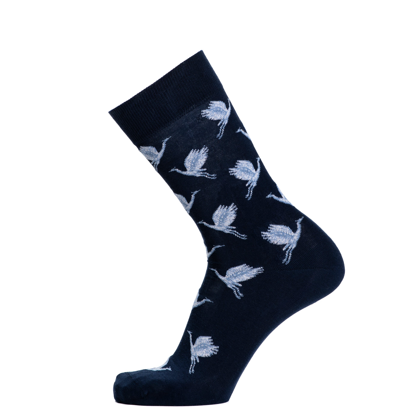 Les oies sauvages - chaussettes homme - coton marine