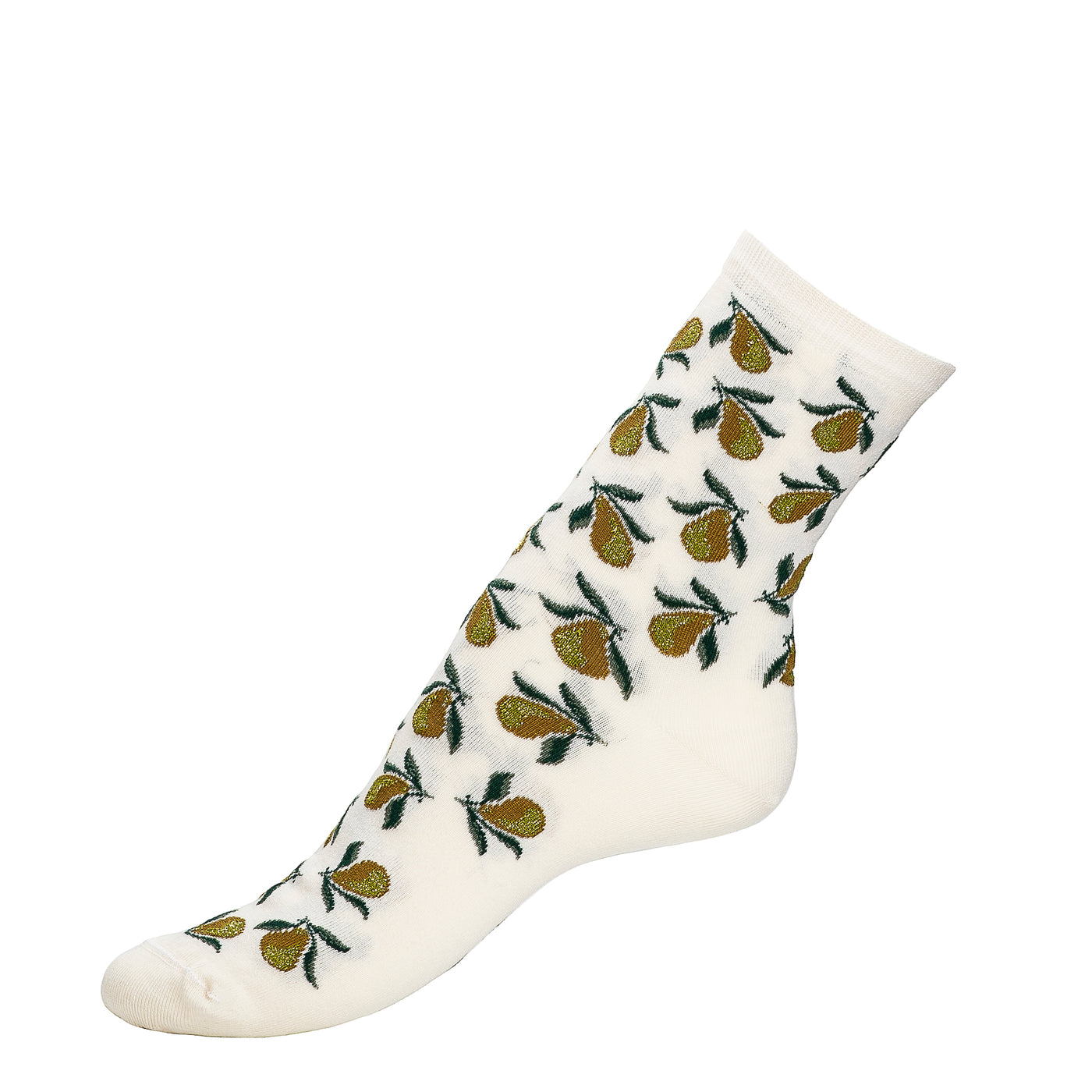 Les poires - chaussettes femme - coton écru